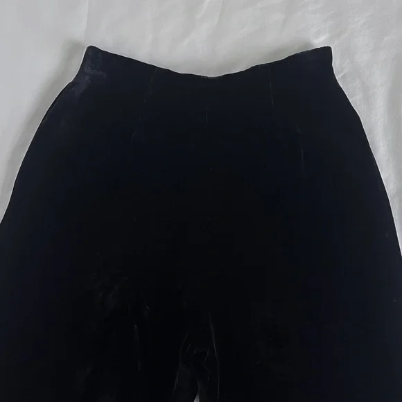 INC International Concepts Petite Velvet Trousers | Black | Size 4P | EUC - Picture 8 of 13